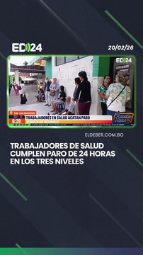 Trabajadores de salud cumplen paro de 24 horas en los tres niveles