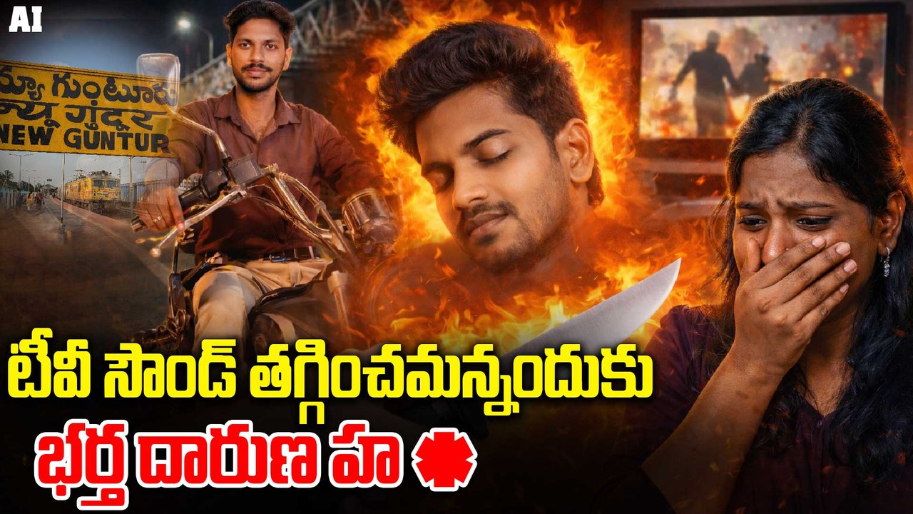 Guntur Crime News | టీవీ సౌండ్ తగ్గించమన్నందుకు భర్త దారుణ హత్య..! | Oneindia Telugu