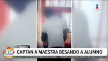 Maestra de telesecundaria es captada besando a un alumno en Tabasco
