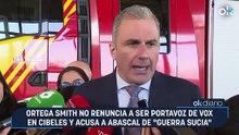 Ortega Smith no renuncia a ser portavoz de Vox en Cibeles y acusa a Abascal de "guerra sucia"