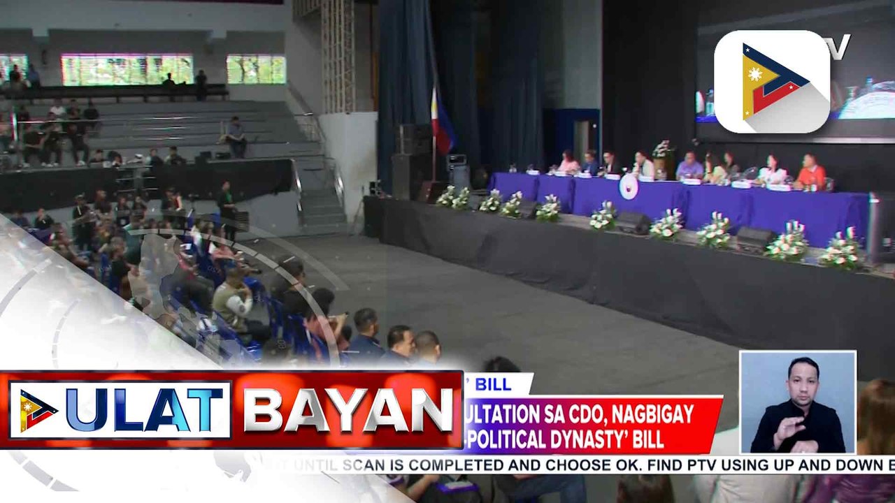 Panukalang ipagbawal ang sabay na pagtakbo sa eleksyon ng magkamag-anak hanggang 4th degree of consanguinity, umani ng suporta sa public consultation sa CDO | ulat ni Vel Custodio