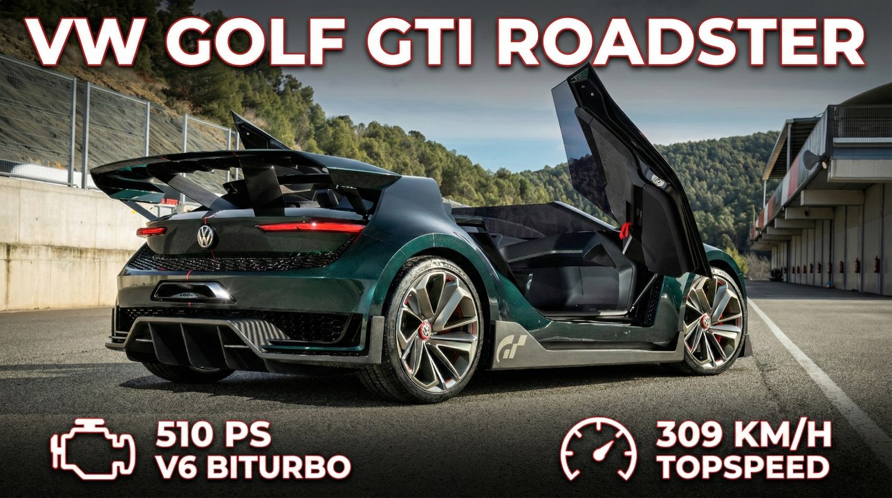 VW V6 Golf GTI Roadster: Das offene 309-km/h-Konzept ist jetzt GRÜN!