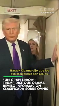 Un gran error : Trump dice que Obama reveló información clasificada sobre ovnis