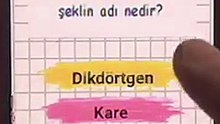 Geometrik Şekiller ve Özellikleri – 3. Sınıf Matematik #Shorts