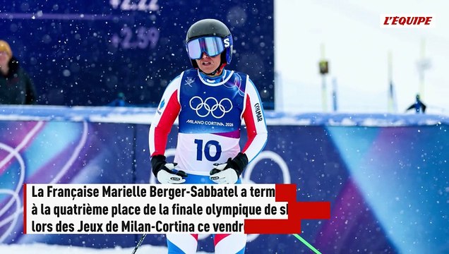 Berger Sabbatel termine au pied du podium, Maier championne olympique - JO 2026 - JO 2026 - Skicross - Jeux Olympiques