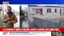 Crues: "Je n'ai plus d'eau potable, je n'ai pas le choix, je dois aller dormir chez un ami", se confie un habitant de Saintes, en Charente-Maritime