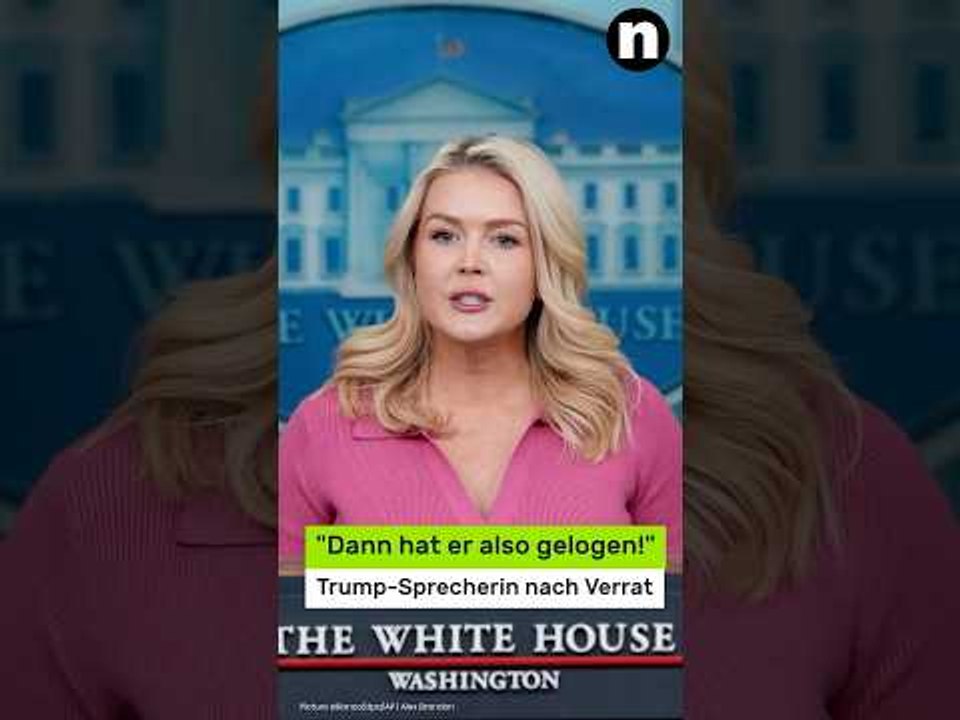 Karoline Leavitt: 'Dann hat er also gelogen!' Trump-Sprecherin nach Verrat vorgeführt