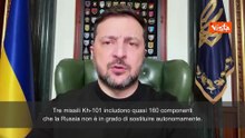 Zelensky: "Missili russi hanno componenti che arrivano anche da America ed Europa"