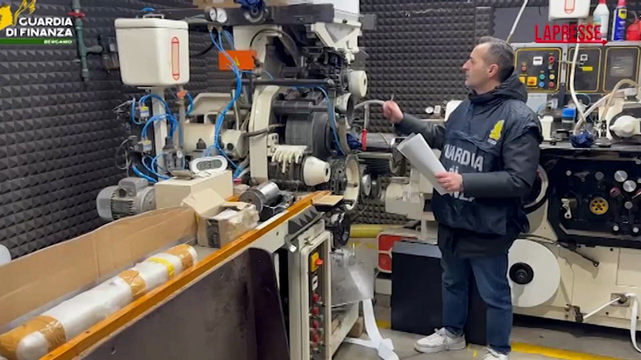 Bergamo, dentro la fabbrica di sigarette di contrabbando: sequestrate 60 tonnellate di tabacco
