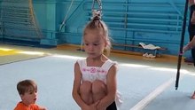 Young girl excels at 'Hair Hanging' with aerial spins and swings