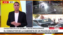 El video del choque múltiple en Quilmes
