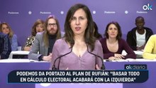Podemos da portazo al plan de Rufián: "Basar todo en cálculo electoral acabará con la izquierda"
