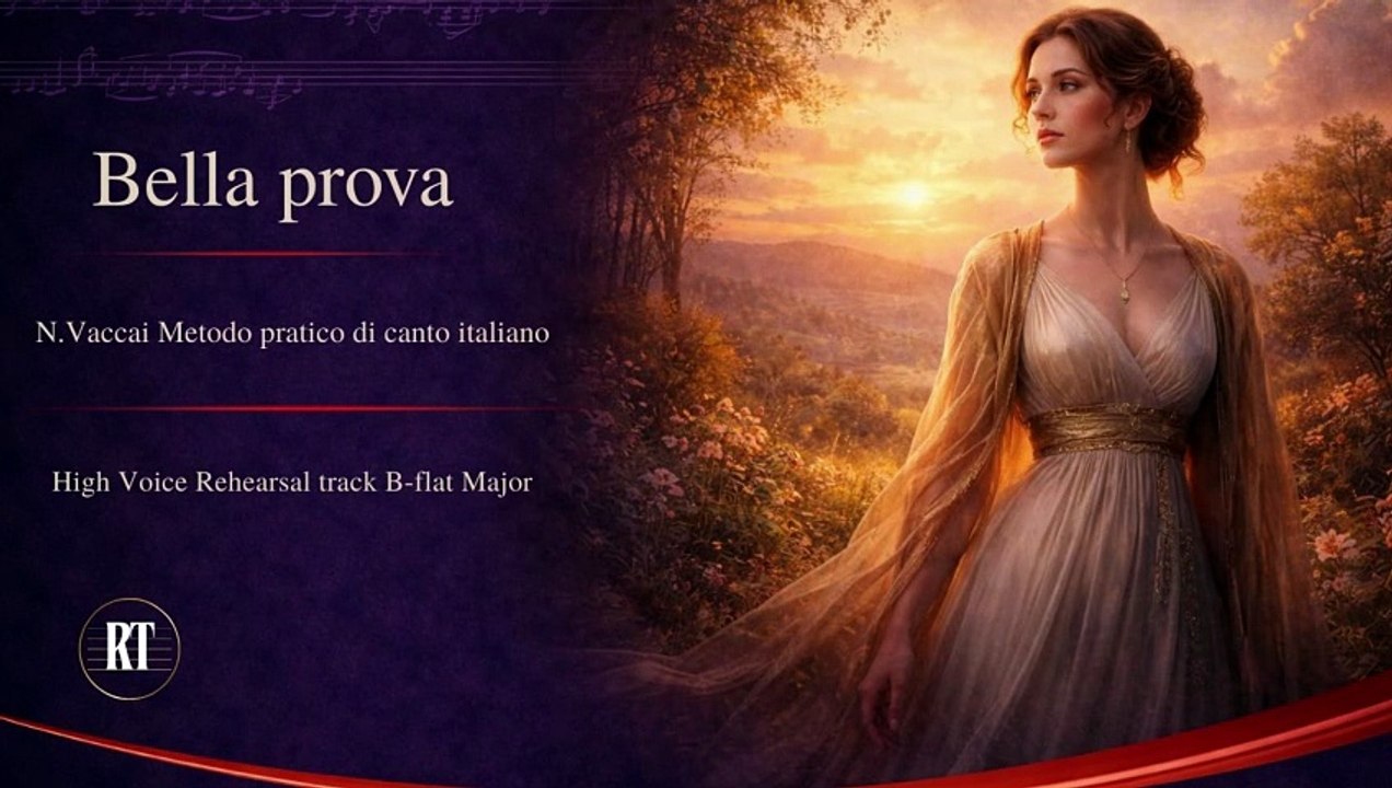 Bella prova ( Vaccai | Sixth ) High Voice Rehearsal Track