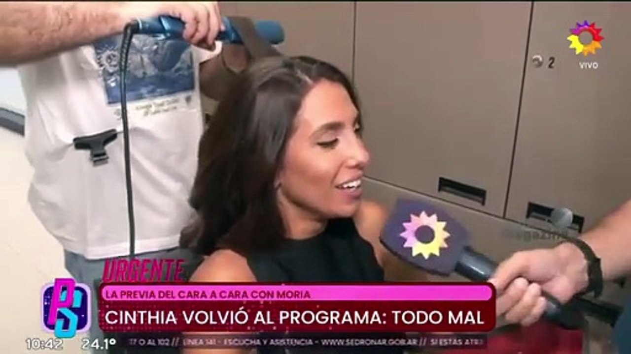 Cinthia Fernández habló de Moria Casán antes de reencontrarse al aire en el programa