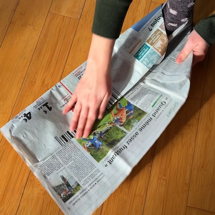 No Slippers? Make Them From Newspaper! 😄👣