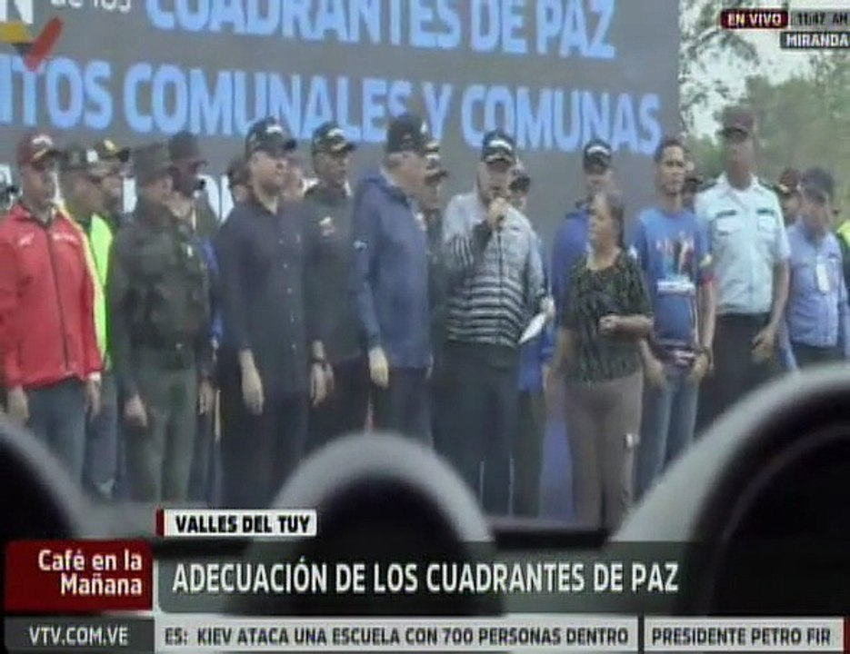 Vpdte. Sec. Cabello informó que ya han sido instalados 327 Cuadrantes de Paz en el estado Miranda
