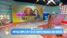 "Aguarle la fiesta": el exchofer de Mirtha Legrand convoca a una marcha en su cumpleaños 99