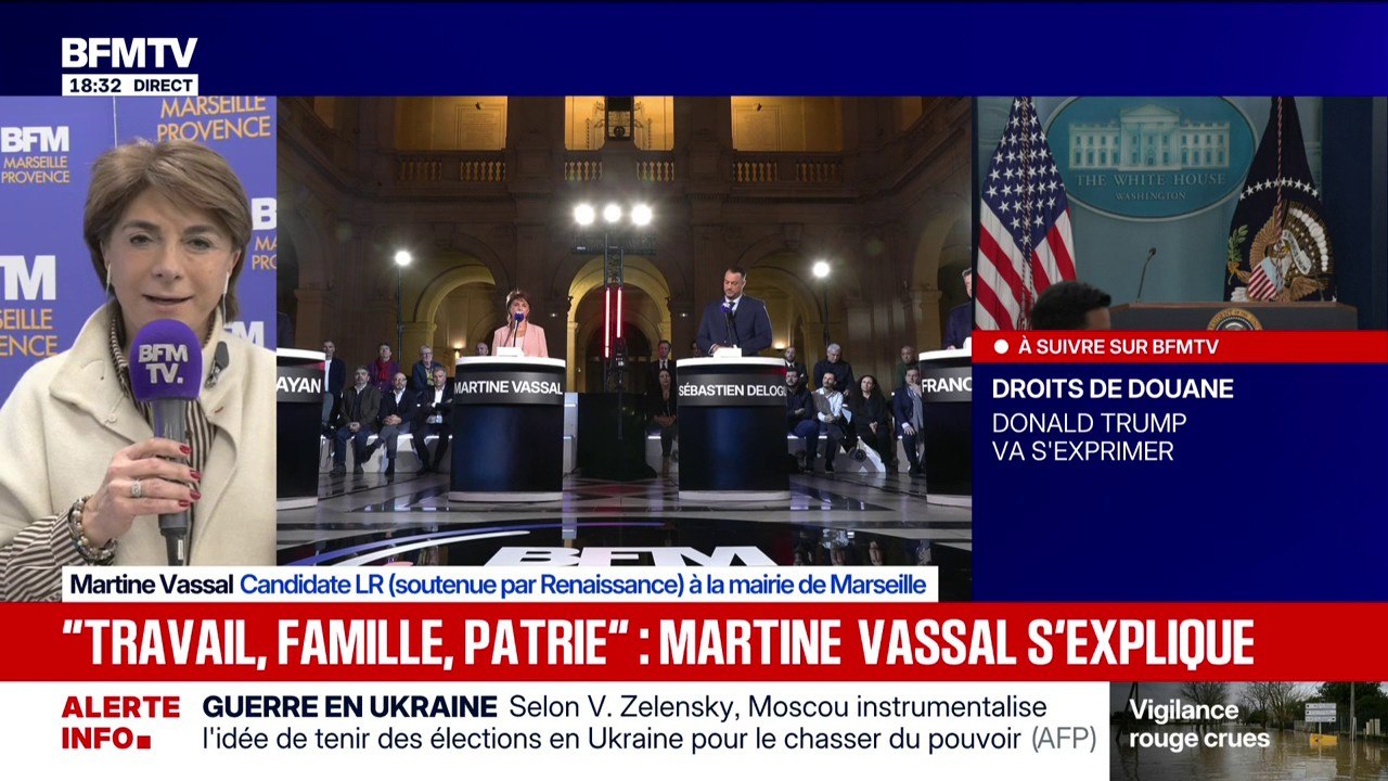 "Je ne suis pas pétainiste, je suis gaulliste": Martine Vassal, candidate LR à la mairie de Marseille, assure recevoir des menaces