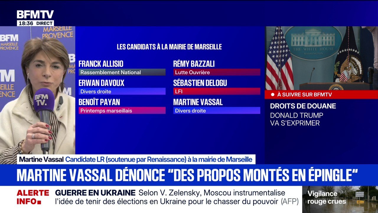 "Travail, famille, patrie": Martine Vassal, candidate LR à la mairie de Marseille dénonce des "propos montés en épingle"