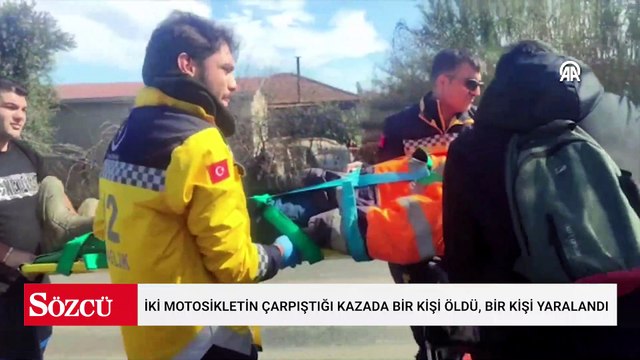 İzmir'de iki motosikletin çarpıştığı kazada bir kişi öldü, bir kişi yaralandı