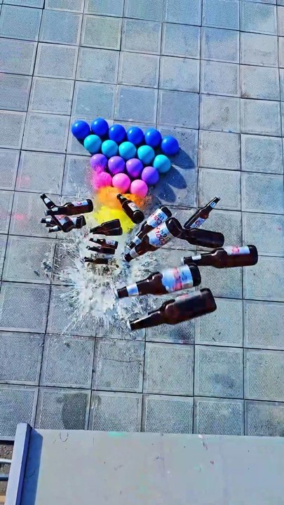 🎈 Crushing Crunchy & Soft Things! Breaking Glass Bottles #asmr #satisfying #oddlysatisfying #shorts