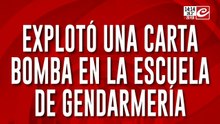 Explotó una carta bomba en la Escuela Superior de Gendarmería