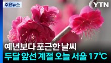 봄꽃 피고 해변도 북적...두달 앞선 계절 '오늘 서울 17℃' / YTN