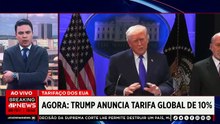 URGENTE: Donald Trump anuncia tarifa global de 10% após briga com Suprema Corte | TEMPO REAL