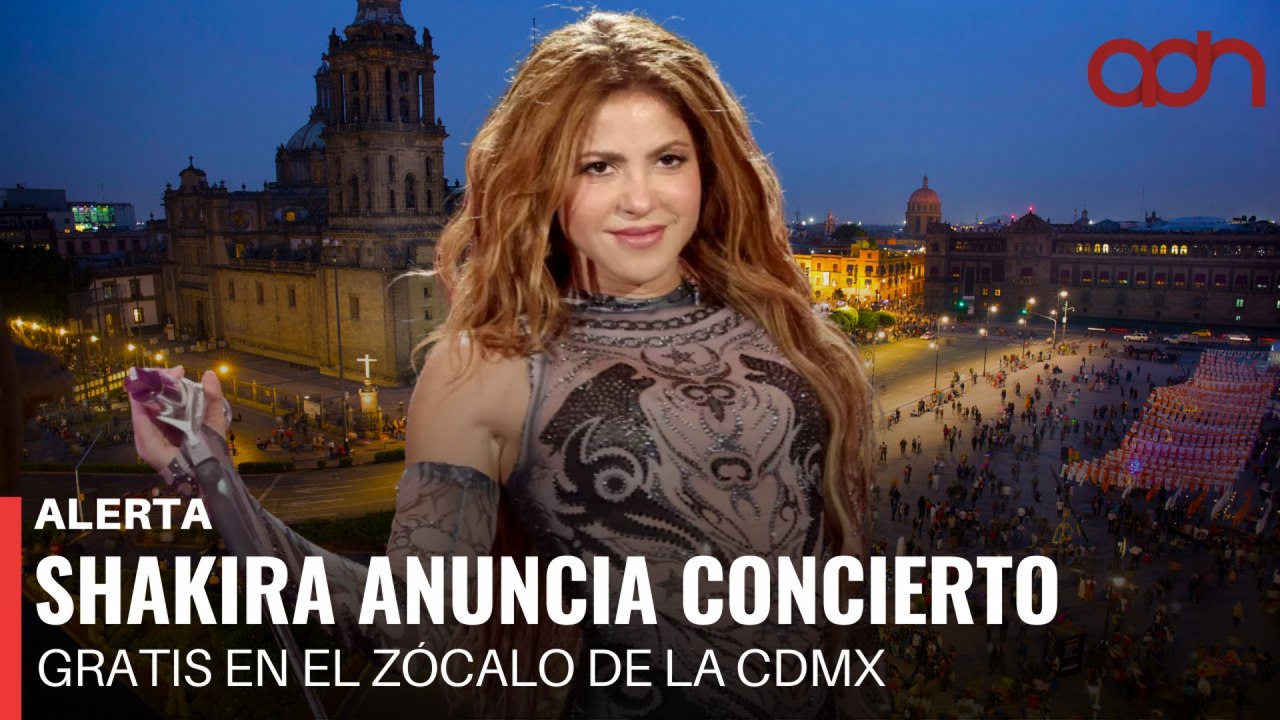 🚨¡Última Hora! Shakira dará concierto gratuito en el Zócalo de la CDMX