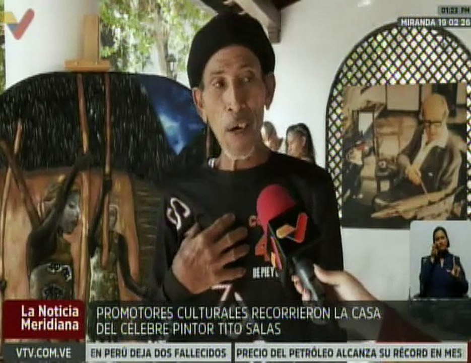 Miranda | Promotores culturales recorren las obras expuestas en la casa del pintor Tito Salas