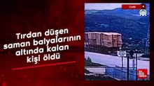 İzmir'de tırdan düşen saman balyalarının altında kalan kişi öldü