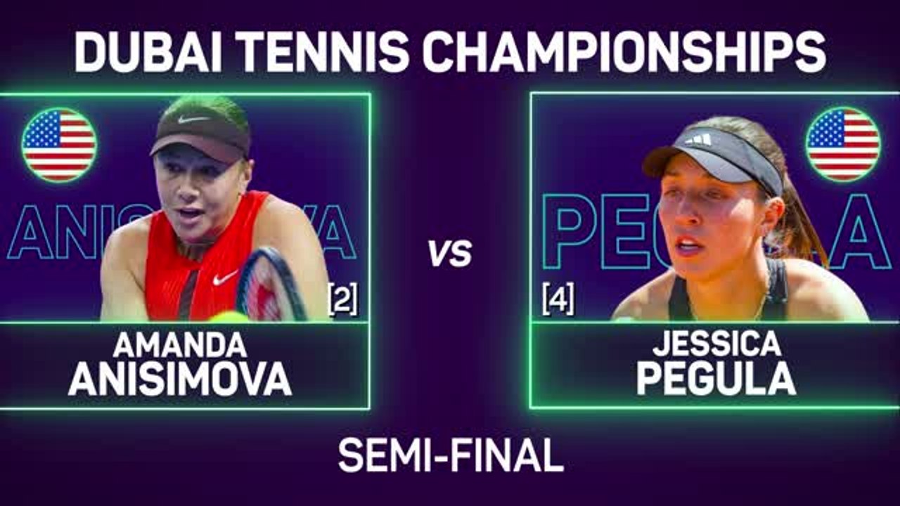 Pegula survives in tense all-American clash to reach Dubai final