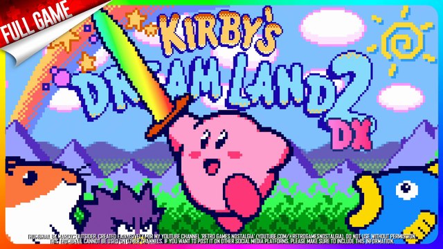 Kirby's Dream Land 2 DX [Color Patch] (GBC - US) Longplay (100