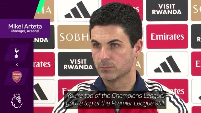 Arteta responds to Arsenal's 'bottlers' tag