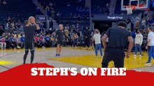 Stephen Curry does one of the most impressive things seen on a basketball court