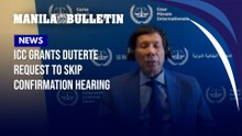 ICC grants Duterte request to skip confirmation hearing