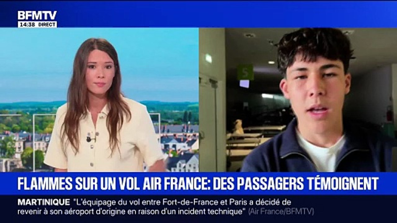 "On a vu une grosse lumière jaune avec un gros bruit": Raphaël, passager du vol AF89 qui a fait demi-tour en Martinique raconte