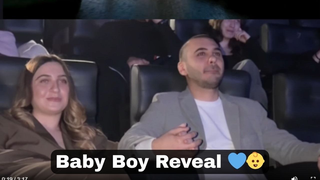 Parents-to-be reveal their baby's gender with a dramatic  video