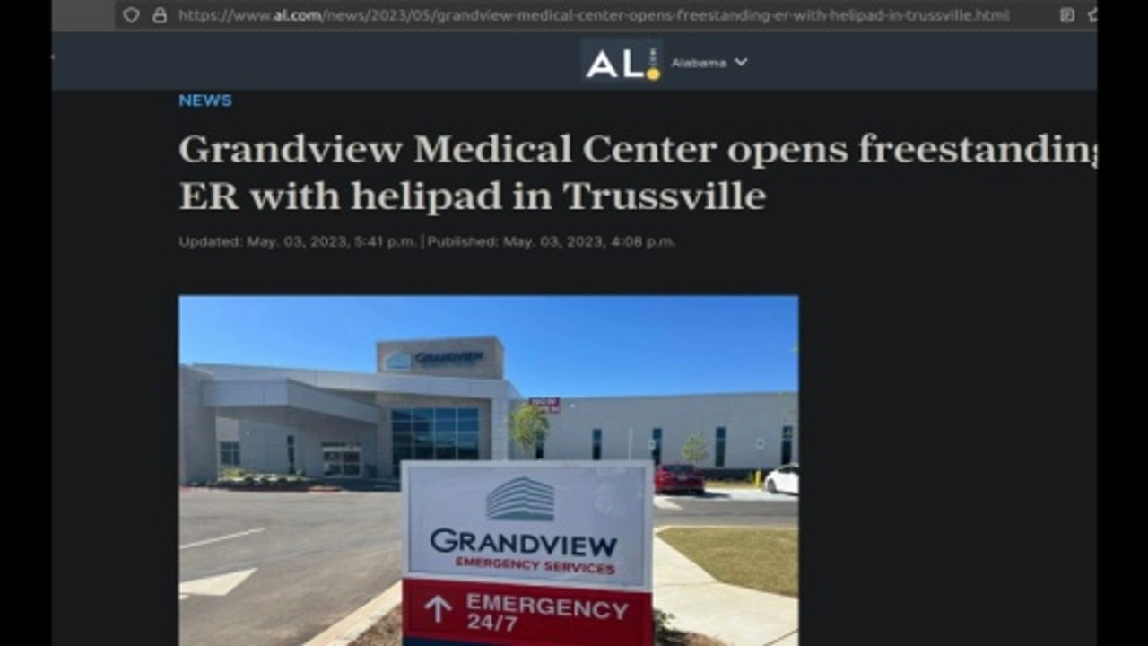 Hear My Negative Experience Before Considering Trussville's Grandview Medical Center Freestanding ER