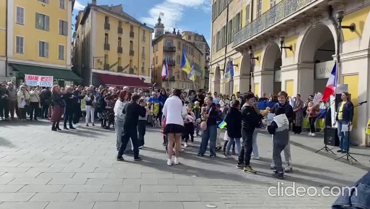 Rassemblement des Ukrainiens de la Côte d'Azur dimanche 22 février à Nice