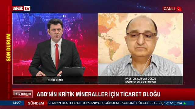 Resul Demir, Ali Fuat Gökçe - ABD'nin Kritik Mineraller İçin Ticaret Bloğu