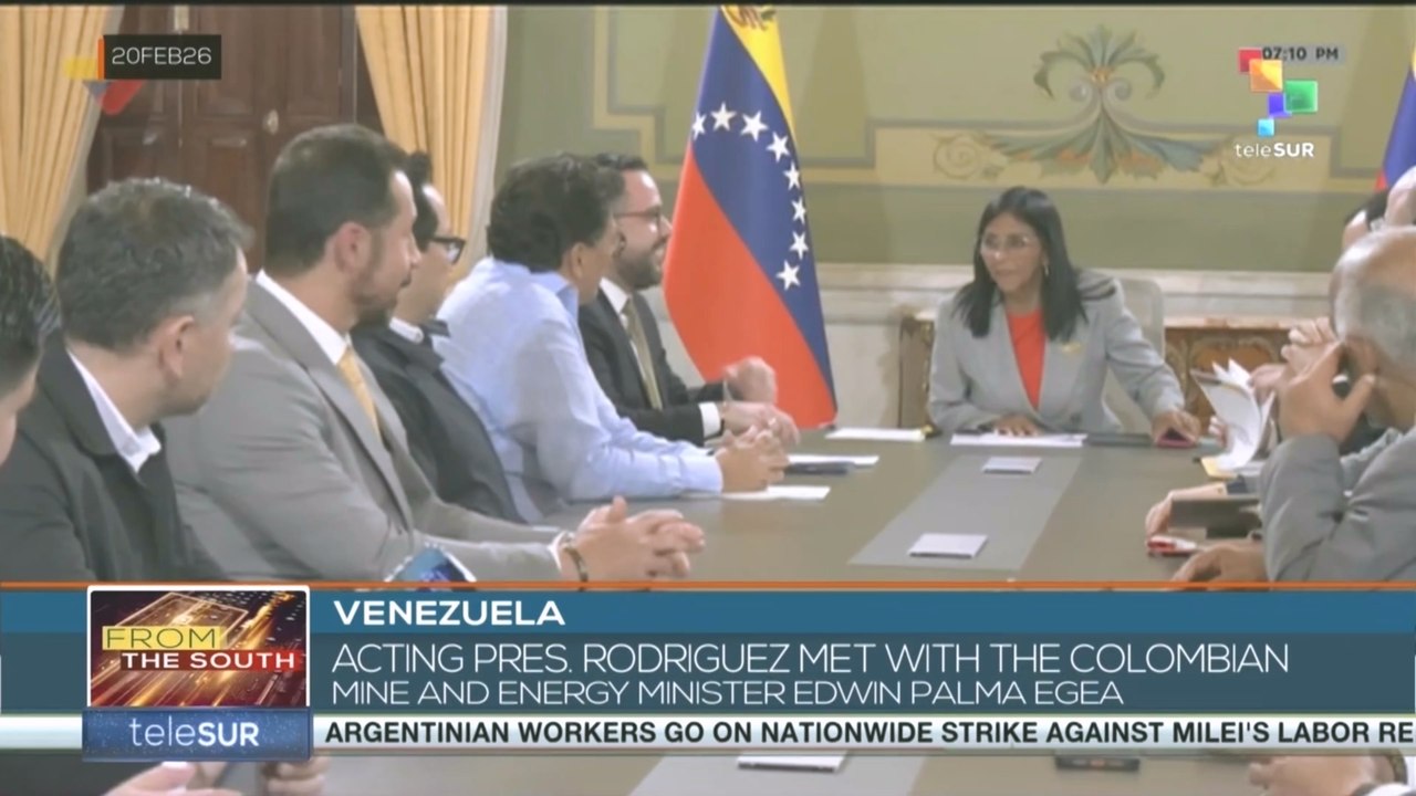 Venezuela | Acting Pres. Delcy Rodriguez holds meetings with Colombian Energy Min. and Jordanian FM