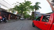 Pleasant Neighborhood Along Road 4 in Quezon City in the Philippines