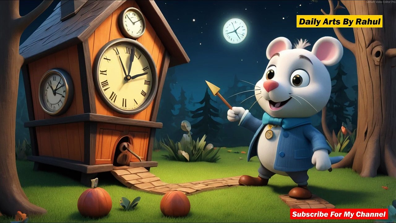 Hickory Dickory Dock With Lyrics _ Nursery Rhymes for kids Song