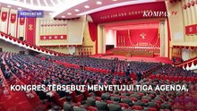 Potret Kim Jong Un Membuka Kongres Partai Buruh ke-9 yang Bersejarah