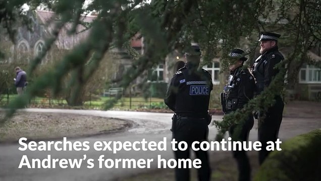 Searches expected to continue at Andrew Mountbatten-Windsor’s former home