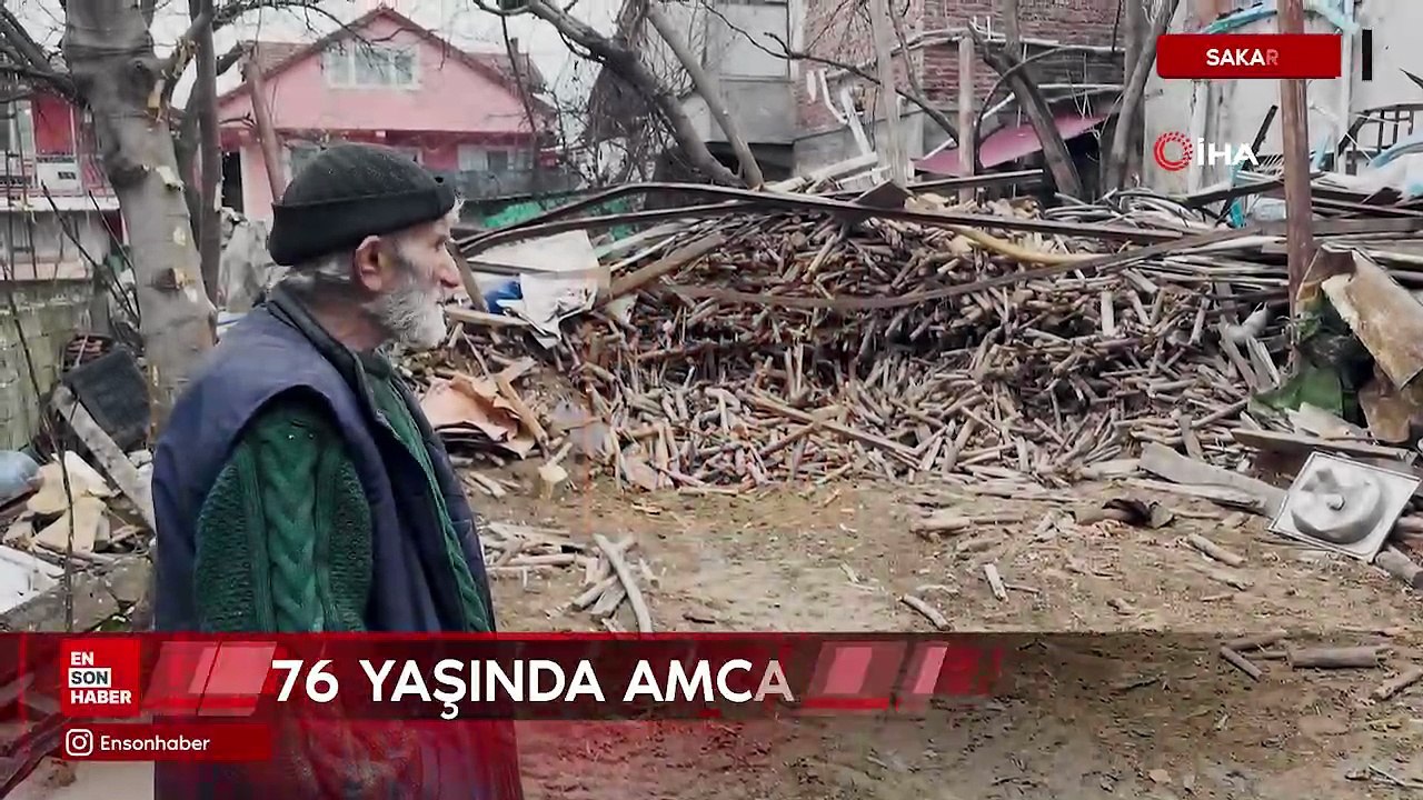 Sakarya'da evinden kamyonlar dolusu çöp çıkarılan amca hayatını kaybetti