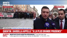 Mort de Quentin Deranque: "Au-delà de l'hommage, notre rôle est d'apporter des réponses politiques, pour bannir la violence du débat démocratique", estime Jordan Bardella