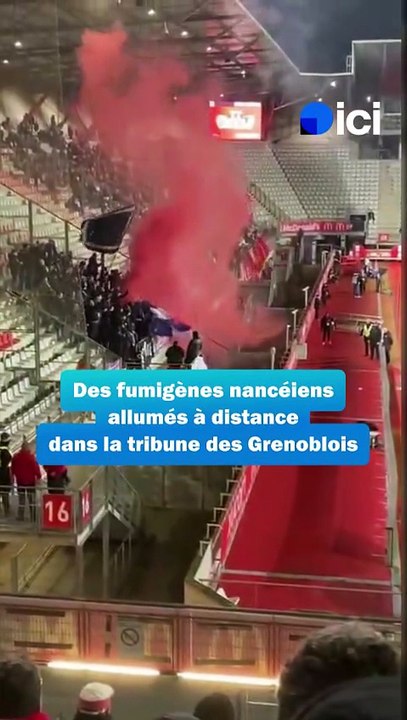 Interruption du match Nancy-Grenoble : les fumigènes étaient pilotés à distance par des ultras de l'ASNL