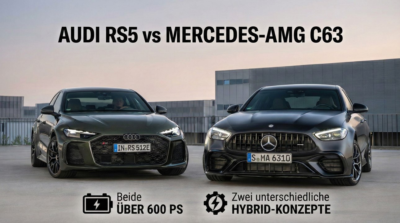 Audi RS5 Limousine vs Mercedes-AMG C63 S E-Performance Test